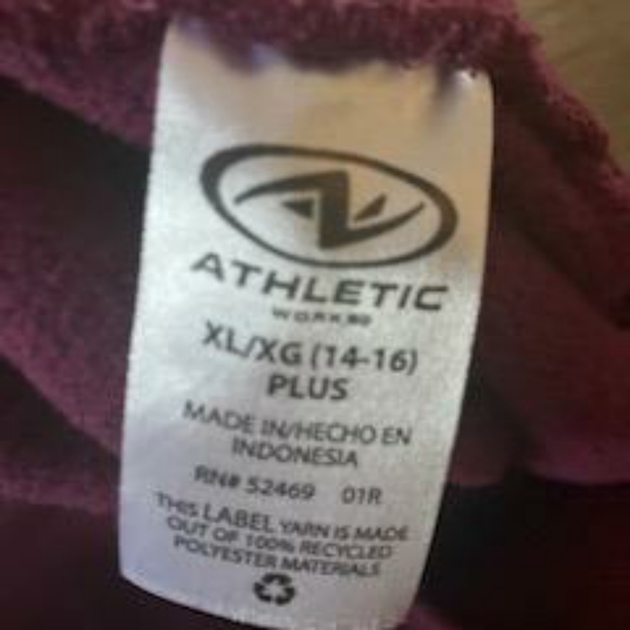 Sweatpants and Sweatshirt Set Athletic Works Size 14-16 Plus. - Picture 7 of 7
